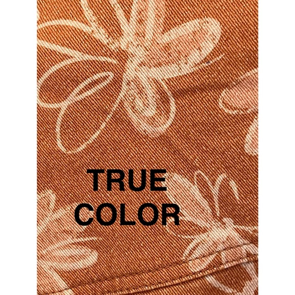 PEACH LOVE CALIFORNIA rusty floral Shacket S M L - Picture 5 of 10